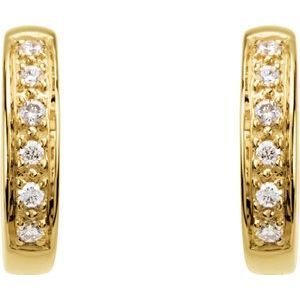 Accented Hoop Earrings