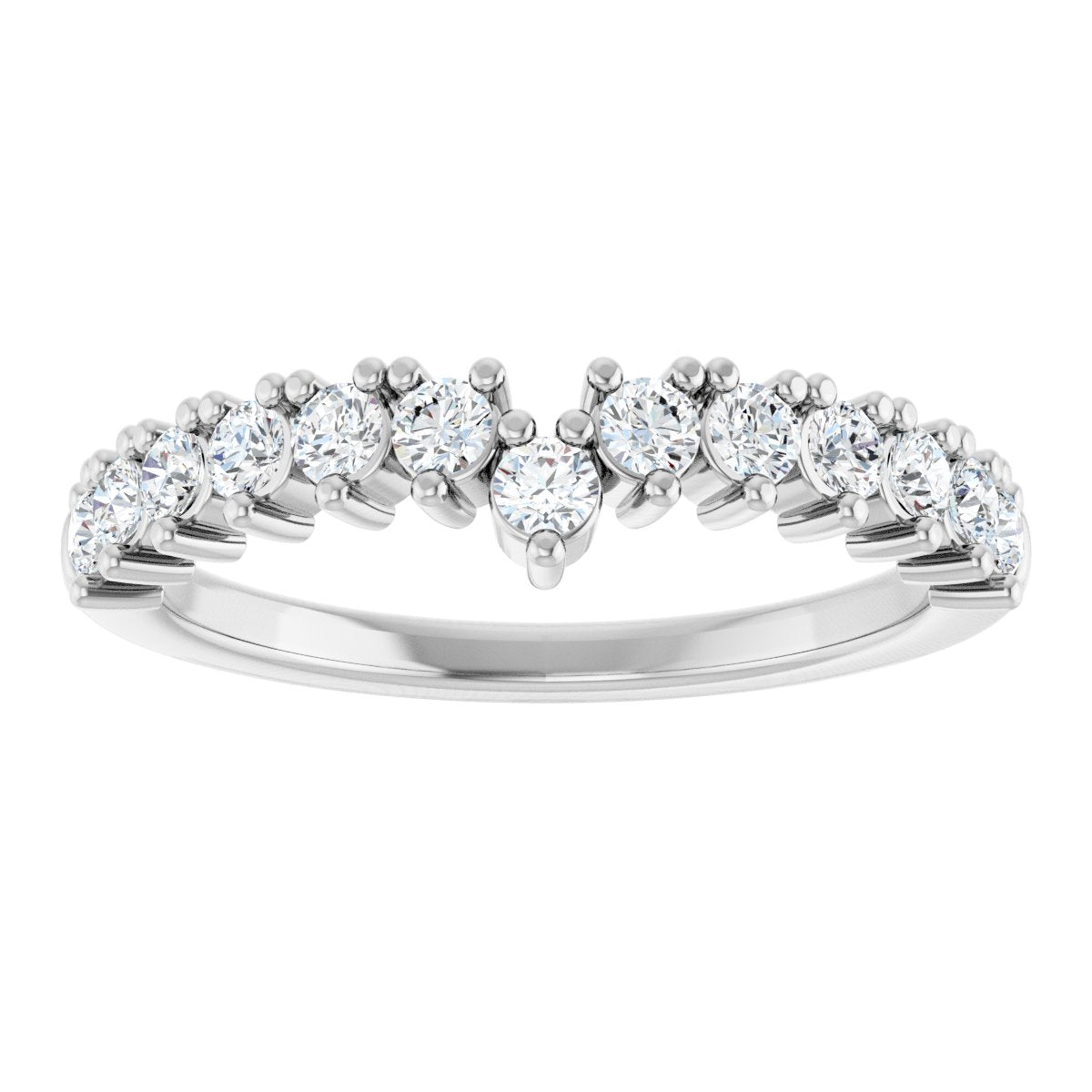 Accented Double-Row Engagement Ring or Band