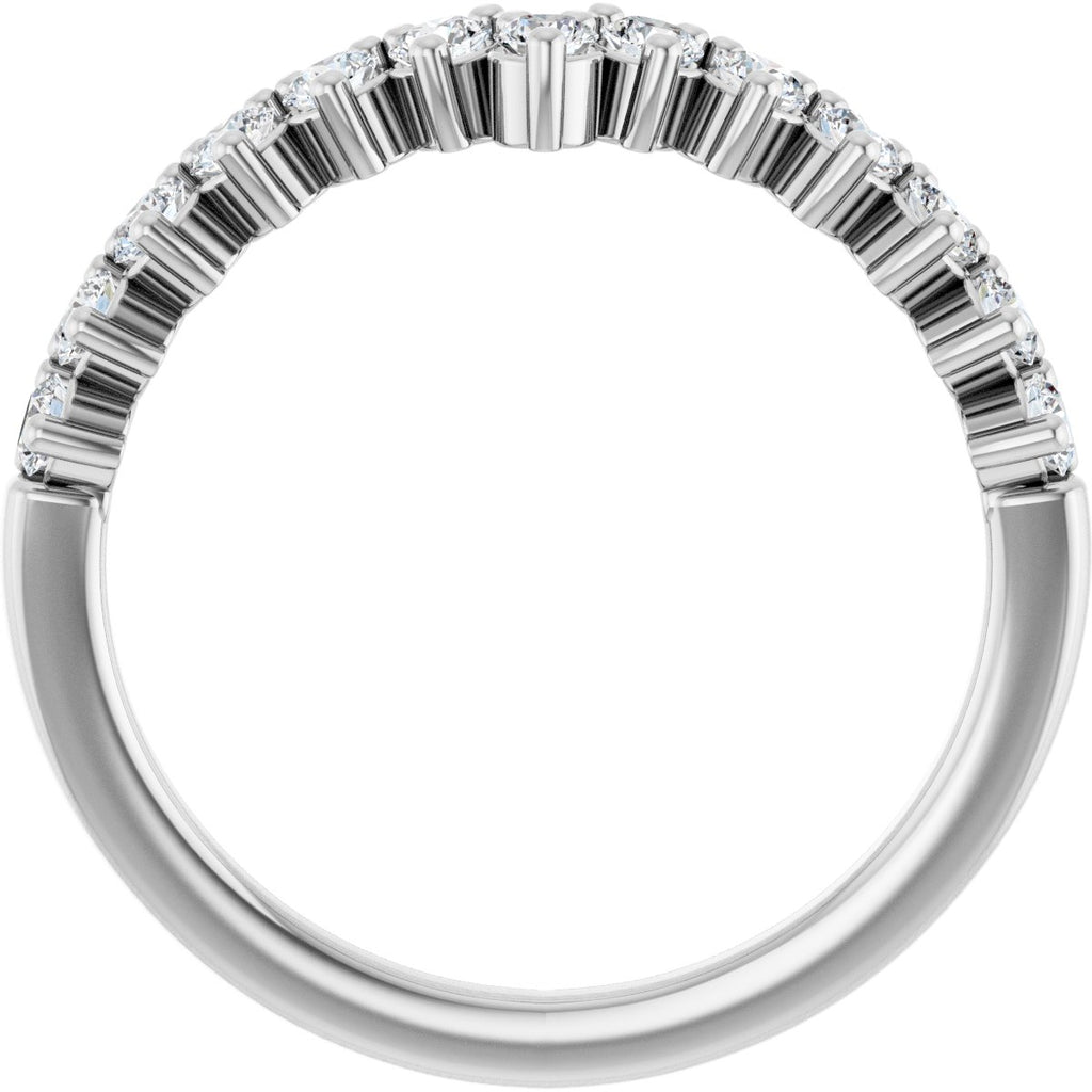 Accented Double-Row Engagement Ring or Band
