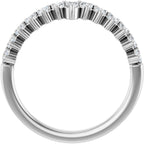 Accented Double-Row Engagement Ring or Band
