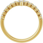 Accented Double-Row Engagement Ring or Band
