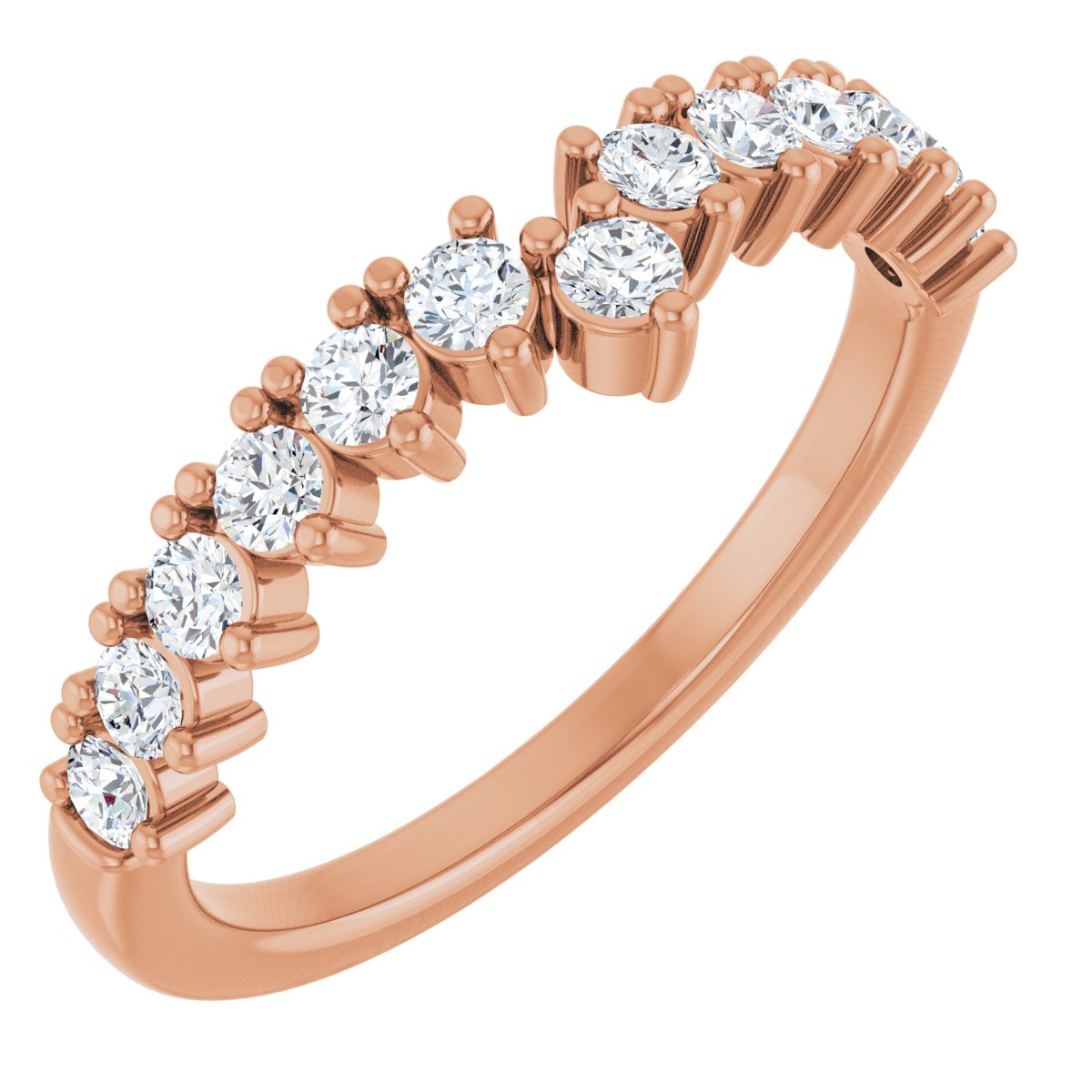 Accented Double-Row Engagement Ring or Band