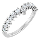 Accented Double-Row Engagement Ring or Band