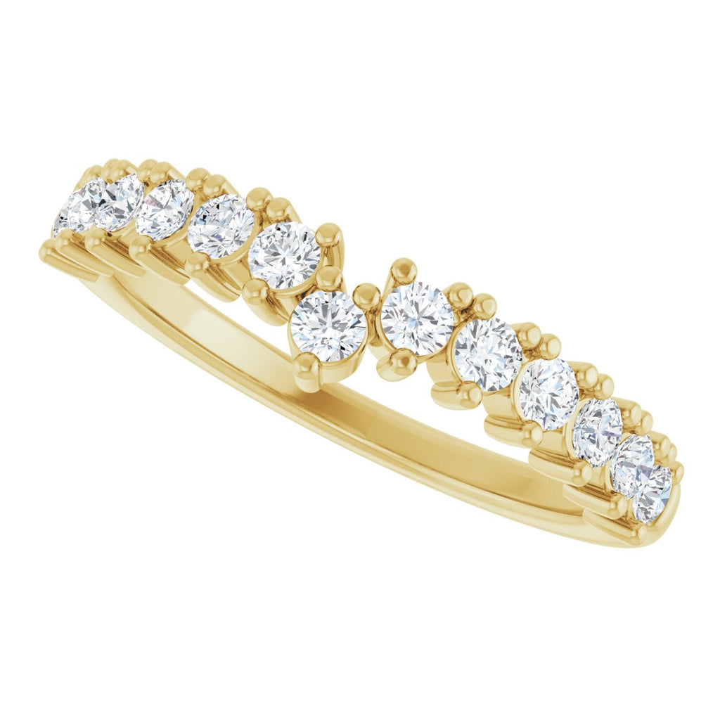 Accented Double-Row Engagement Ring or Band