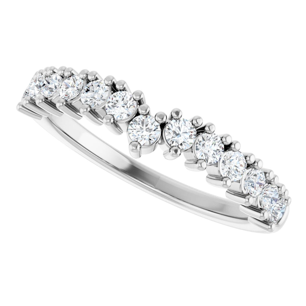 Accented Double-Row Engagement Ring or Band