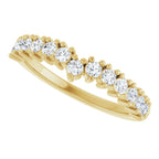 Accented Double-Row Engagement Ring or Band
