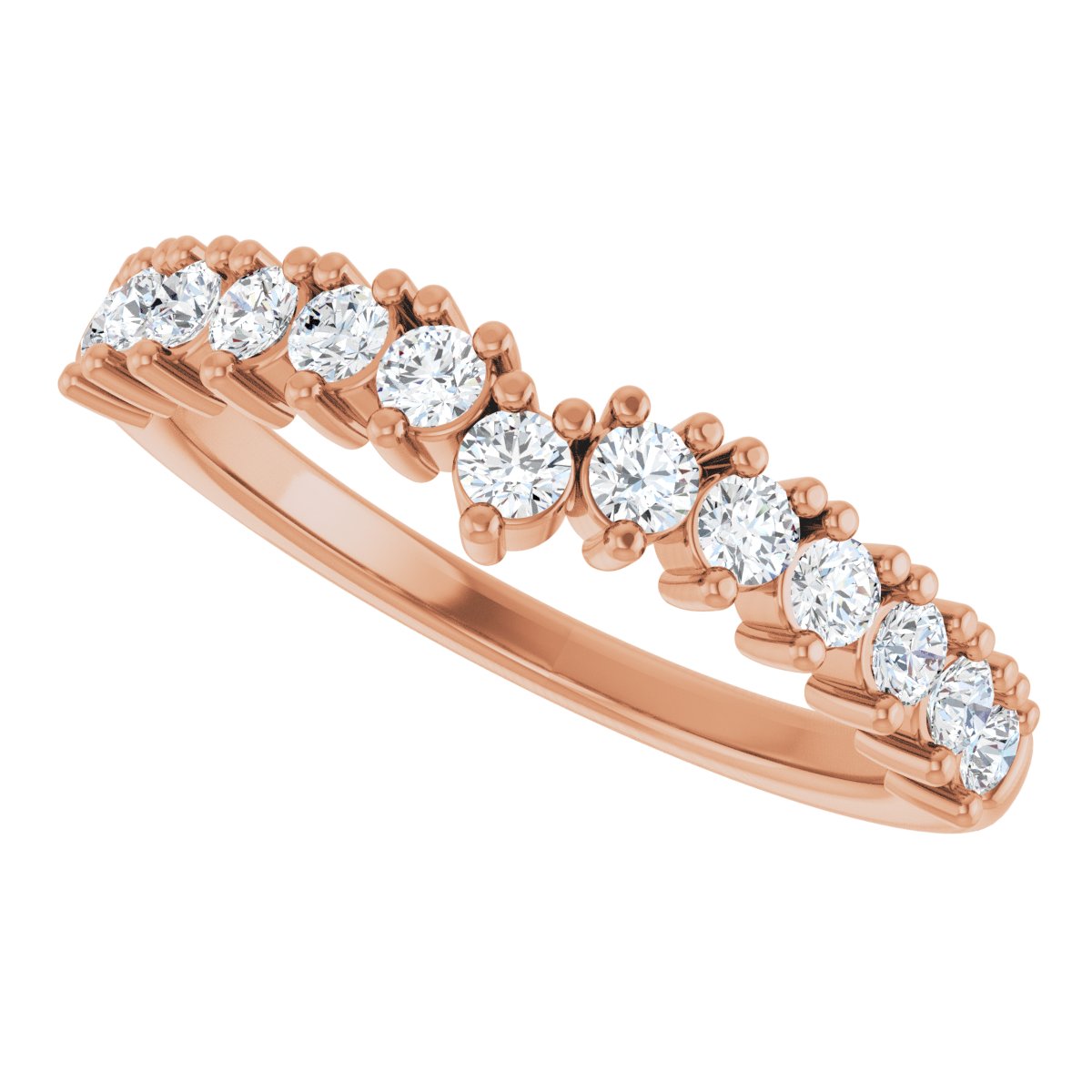 Accented Double-Row Engagement Ring or Band