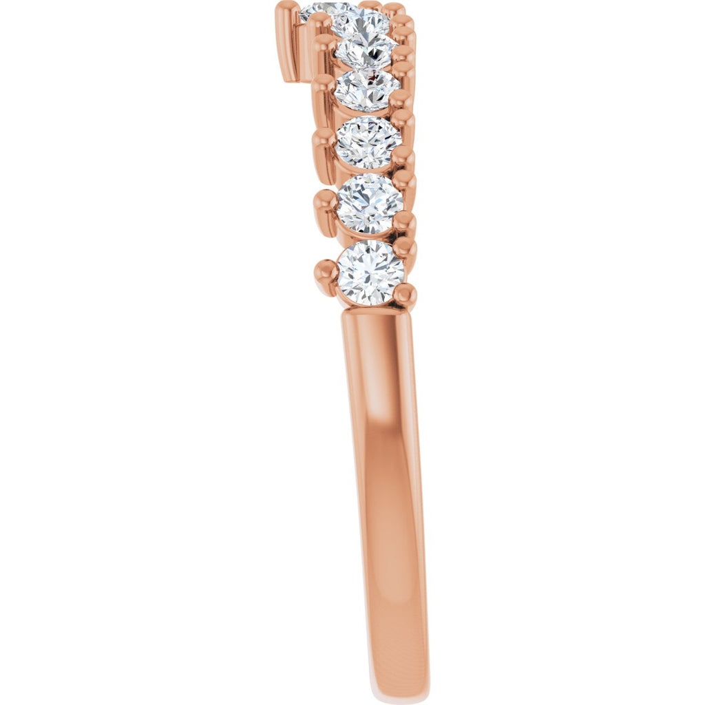 Accented Double-Row Engagement Ring or Band