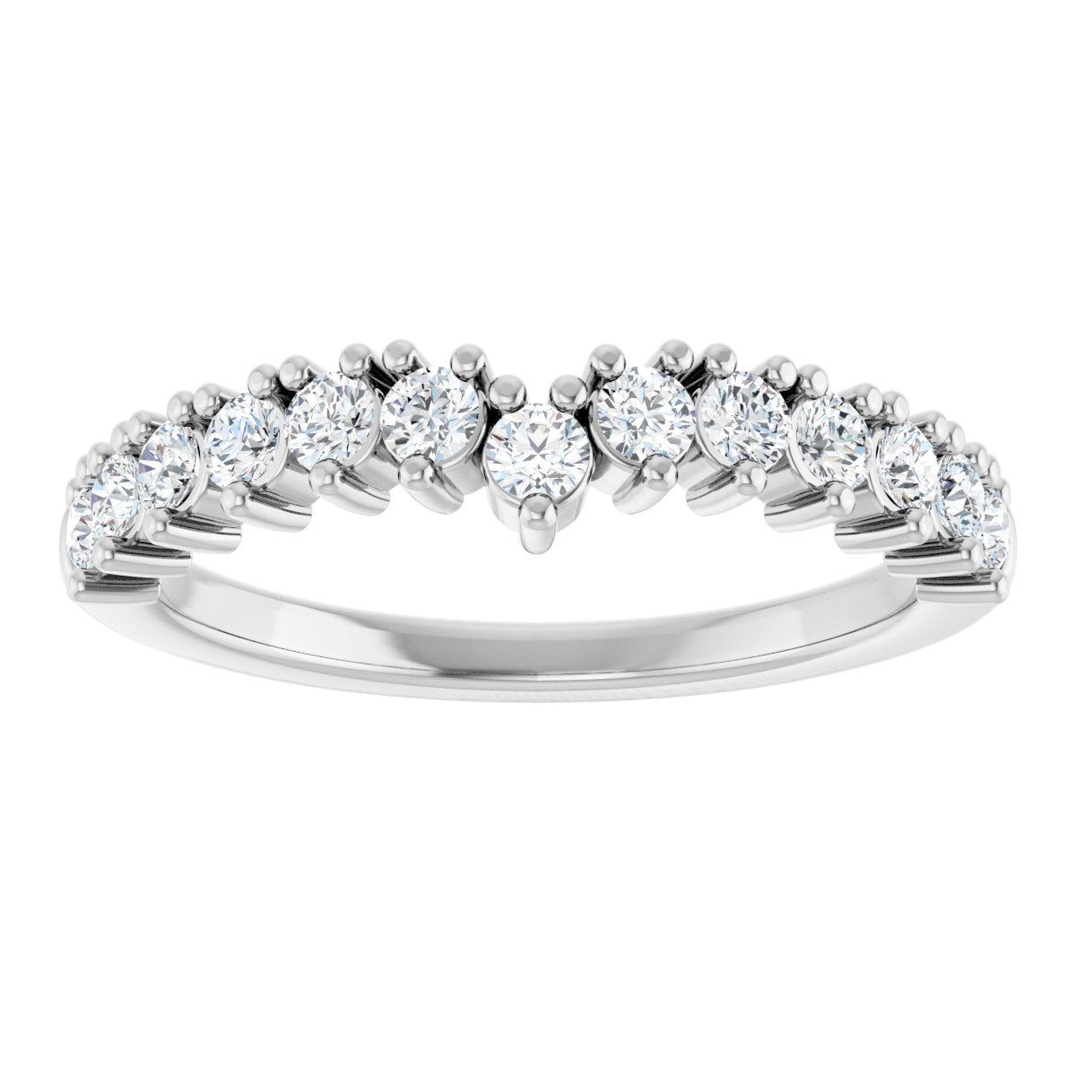 Accented Double-Row Engagement Ring or Band