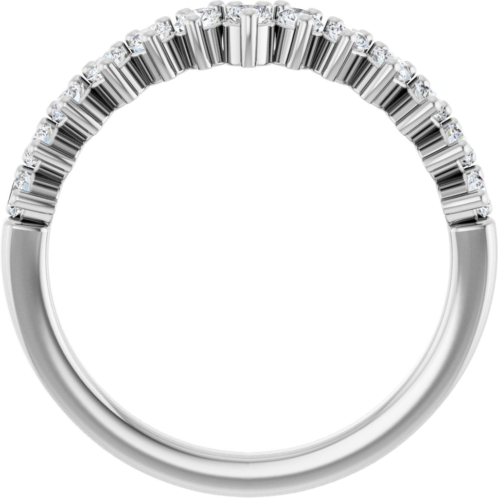 Accented Double-Row Engagement Ring or Band