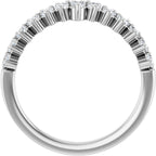 Accented Double-Row Engagement Ring or Band