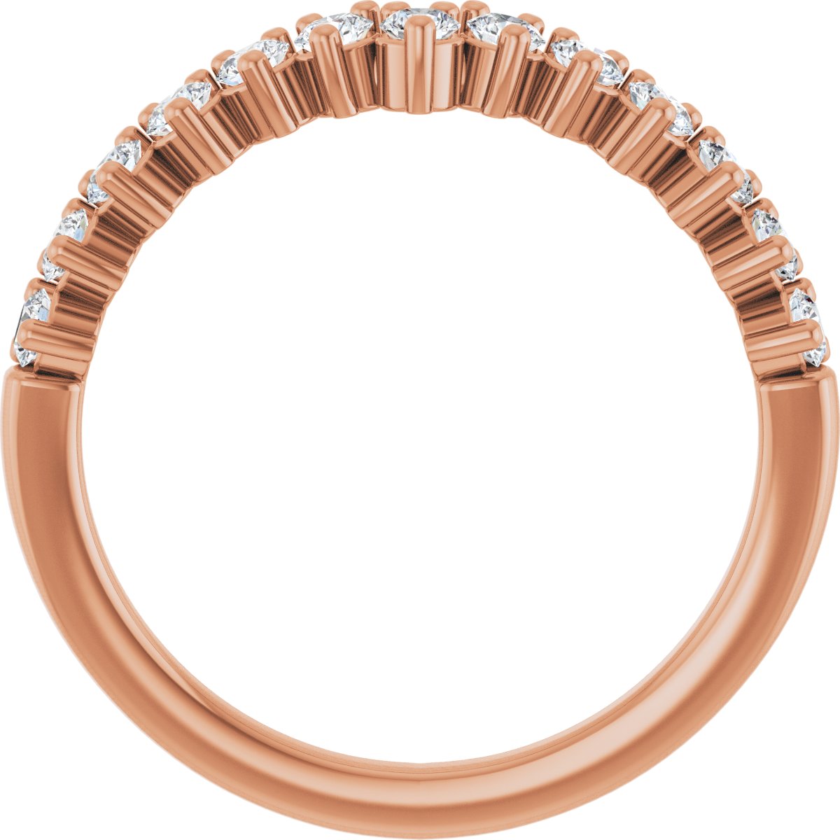Accented Double-Row Engagement Ring or Band