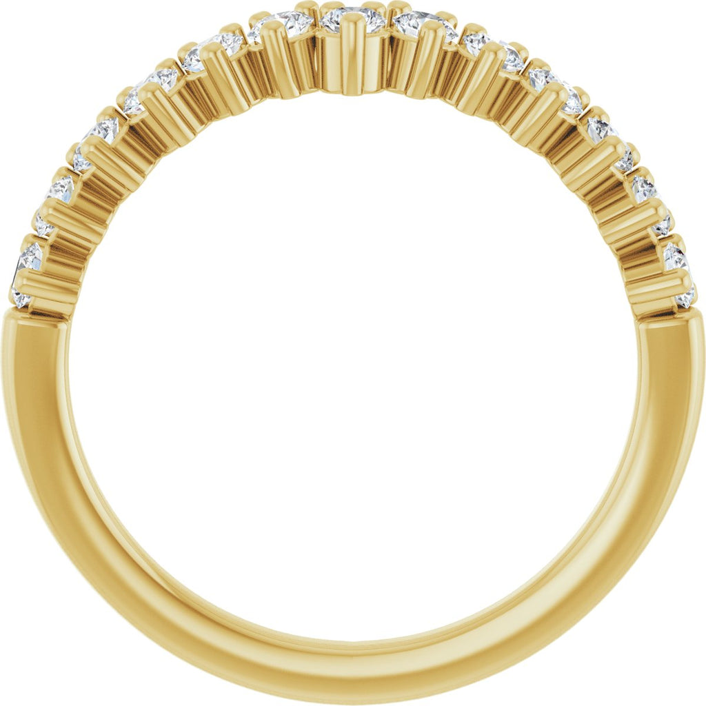 Accented Double-Row Engagement Ring or Band