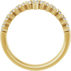 Accented Double-Row Engagement Ring or Band
