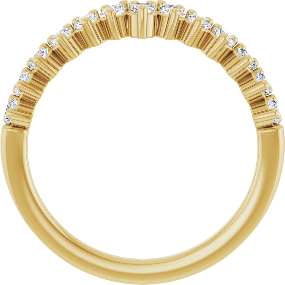 Accented Double-Row Engagement Ring or Band