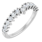 Accented Double-Row Engagement Ring or Band