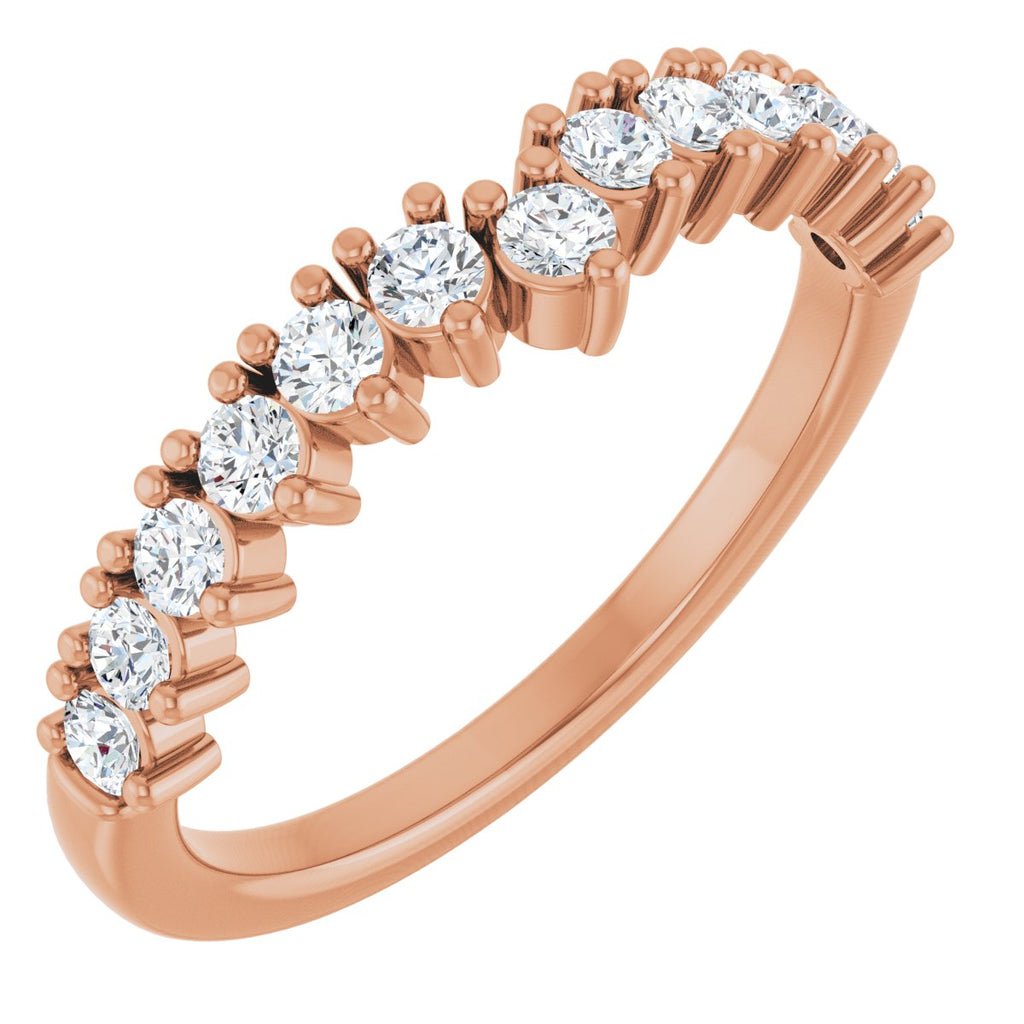 Accented Double-Row Engagement Ring or Band