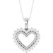 Accented Heart Necklace or Pendant