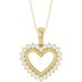 Accented Heart Necklace or Pendant