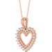 Accented Heart Necklace or Pendant