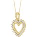 Accented Heart Necklace or Pendant
