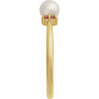 Accented Pearl Ring
