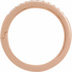 CLIQ® Hinged Adjustable Double Row Anniversary Band