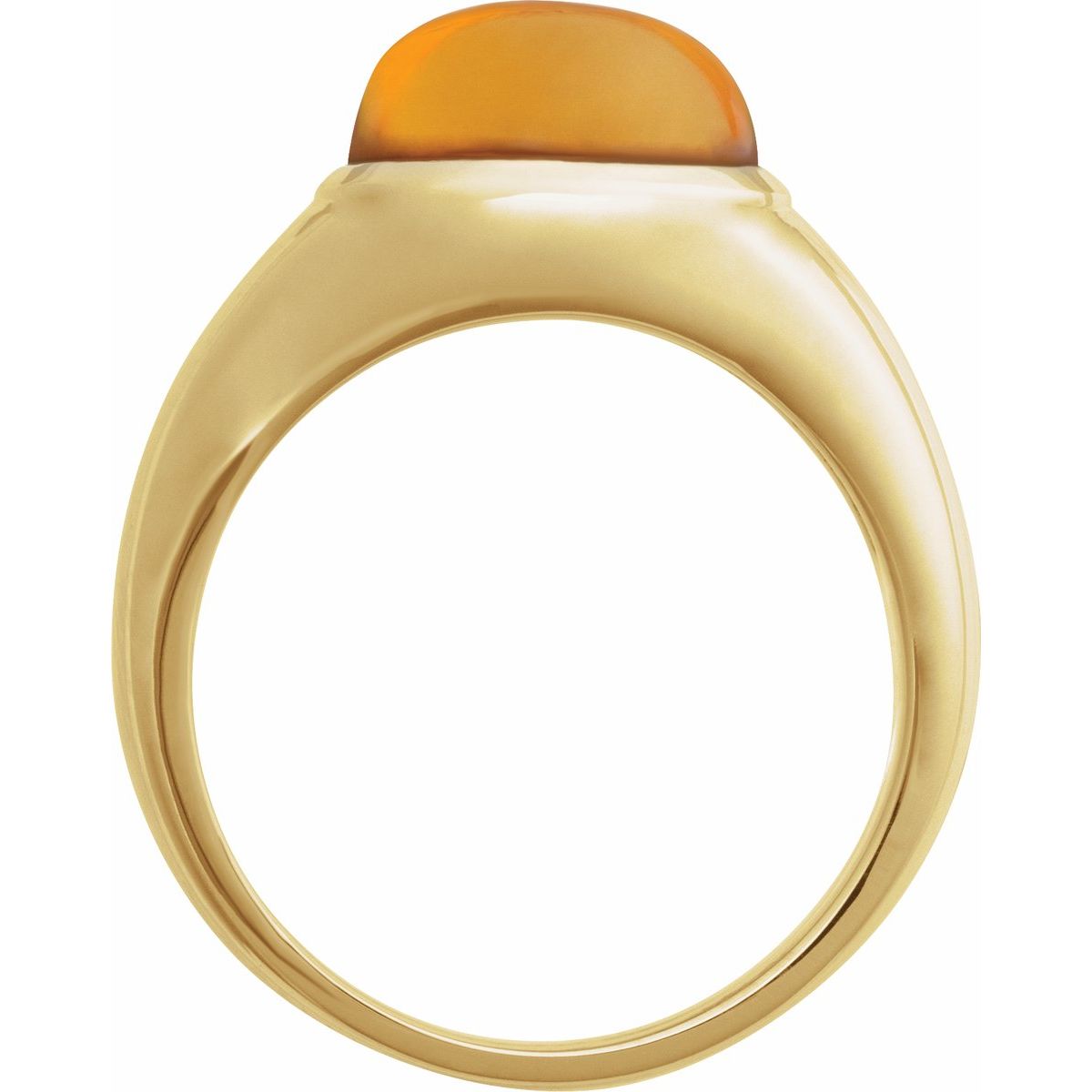 Bezel-Set Cabochon Ring
