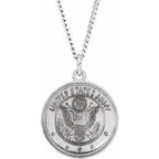Reversible U.S. Army/St. Christopher Medal Necklace or Pendant