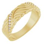 Accented Sculptural Band