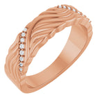 Accented Sculptural Band