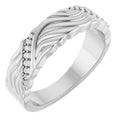 Accented Sculptural Band