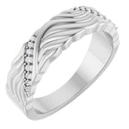 Accented Sculptural Band