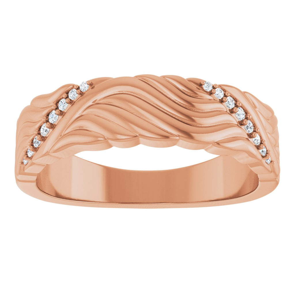 Accented Sculptural Band