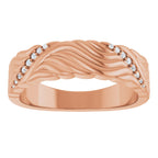 Accented Sculptural Band