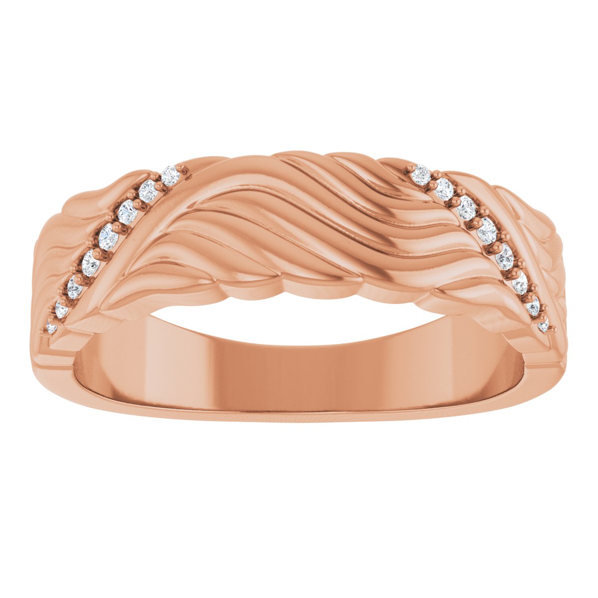 Accented Sculptural Band