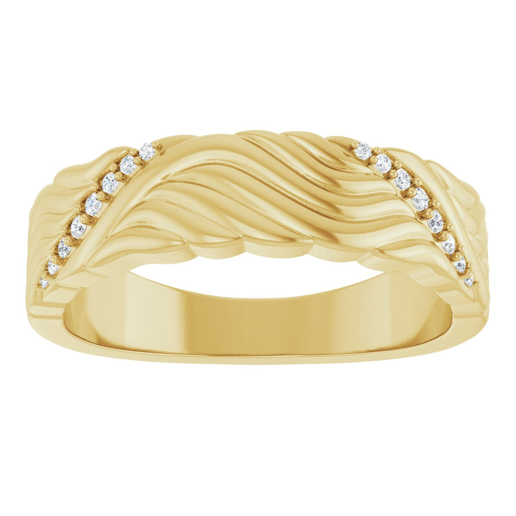Accented Sculptural Band