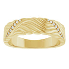 Accented Sculptural Band