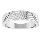 Accented Sculptural Band