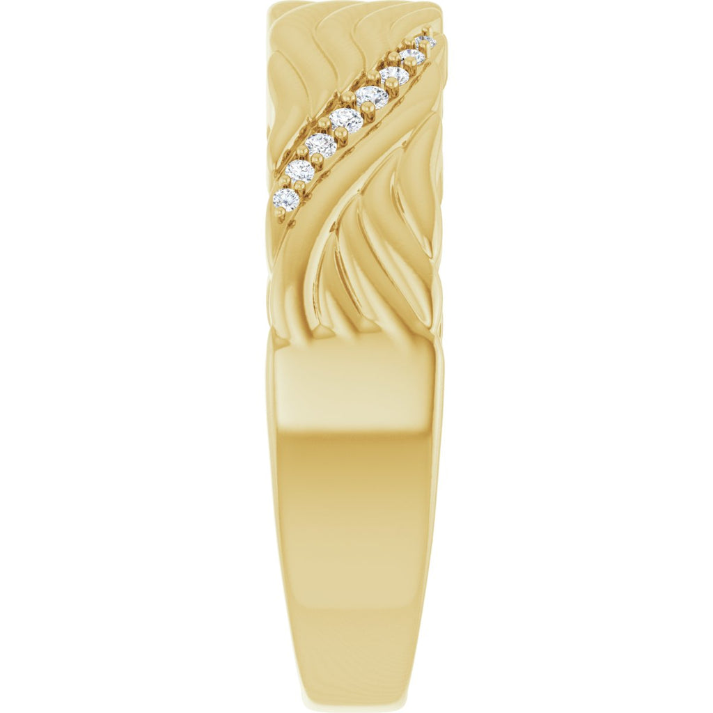 Accented Sculptural Band