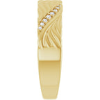 Accented Sculptural Band