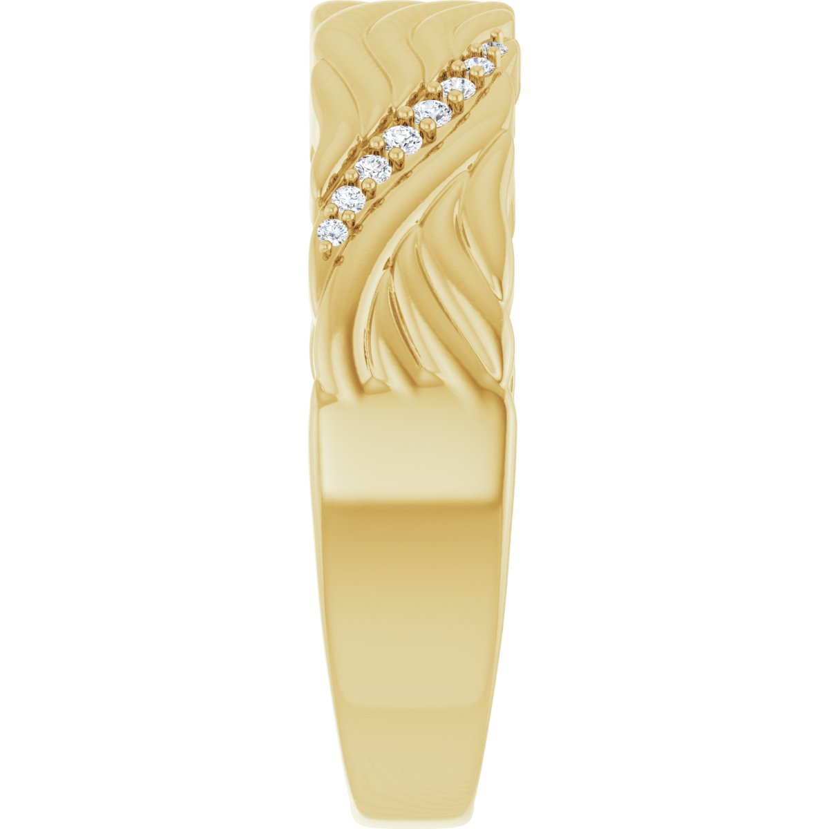 Accented Sculptural Band