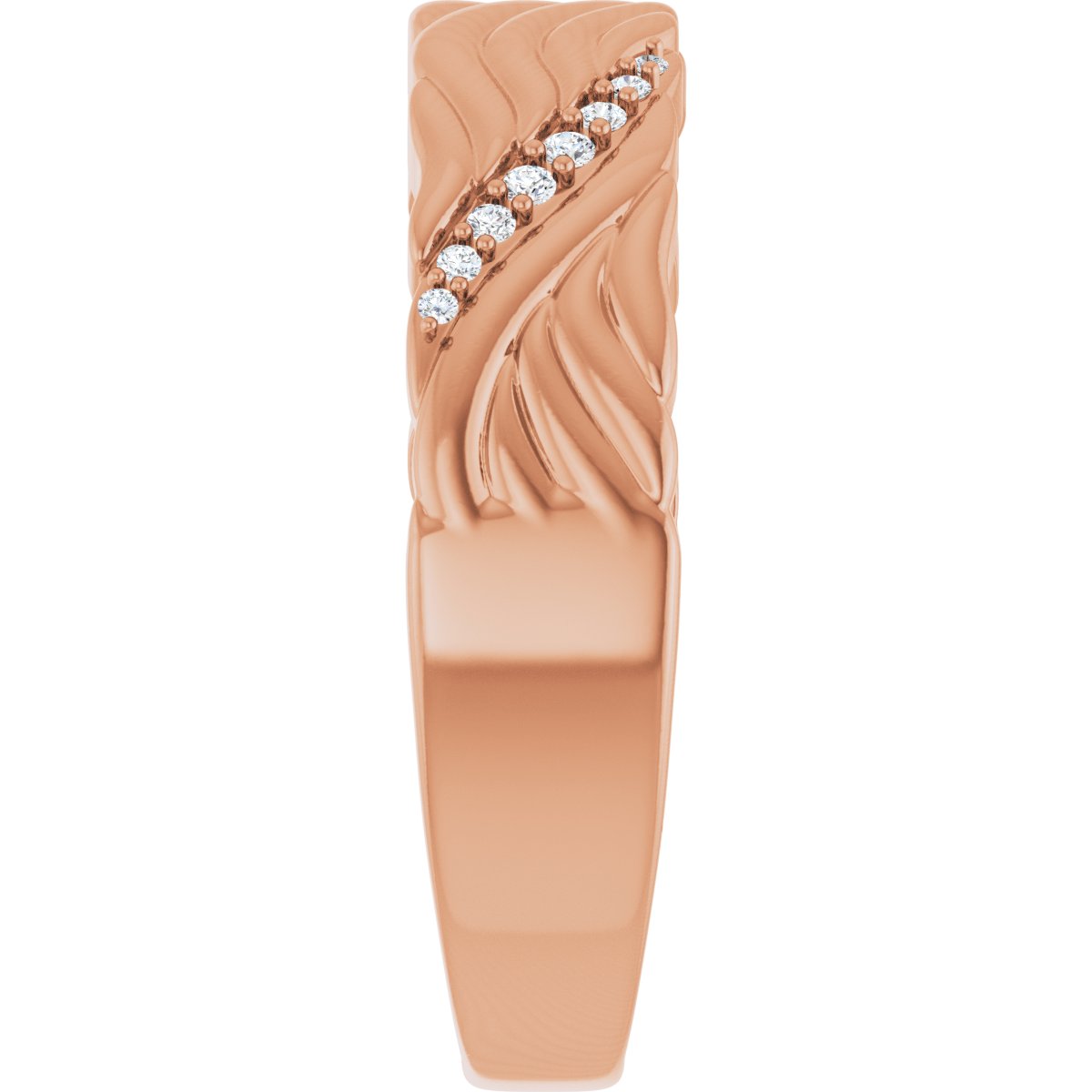 Accented Sculptural Band