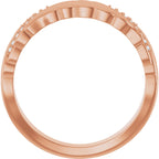 Accented Sculptural Band