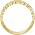 Accented Sculptural Band