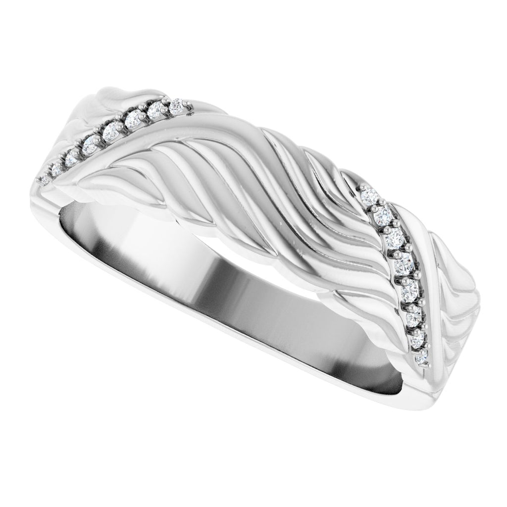 Accented Sculptural Band