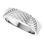 Accented Sculptural Band