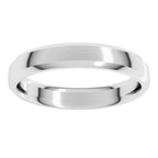 Beveled-Edge Comfort-Fit Half Round Band