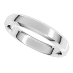 Beveled-Edge Comfort-Fit Half Round Band