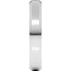 Beveled-Edge Comfort-Fit Half Round Band